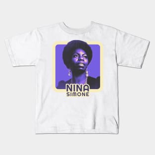 Vintage Retro Nina Simone Kids T-Shirt